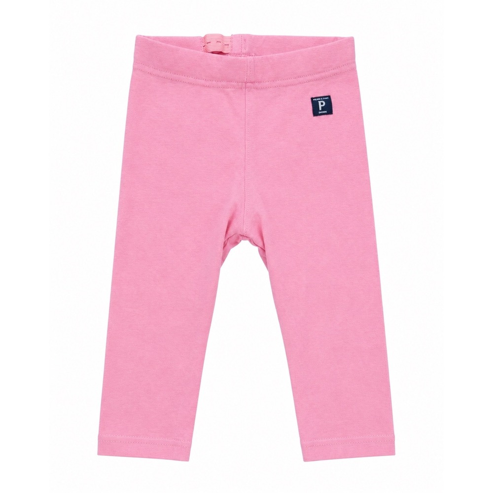 Polarn O. Pyret Pink Organic Cotton Adjustable Waist Legging Kids Size 86 1-1.5Y